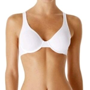 Calvin Klein White Underwire Bra Top Womens Size 36B Seamless Lined Adjustable